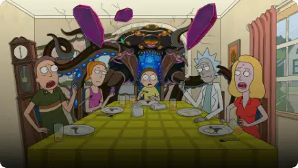 Imagem da série animada Rick & Morty